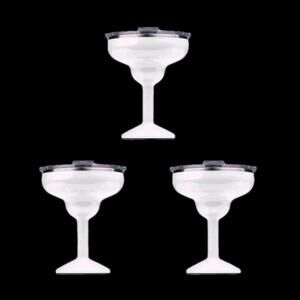 ORCA Rita 3-Pack 17oz Insulated Stainless Steel Cups w/ Lids Pearl White Set